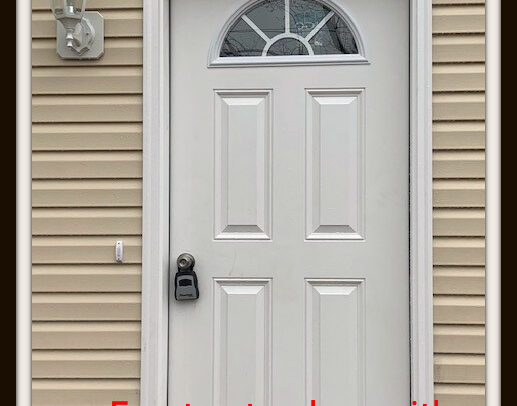 Front entry door with 